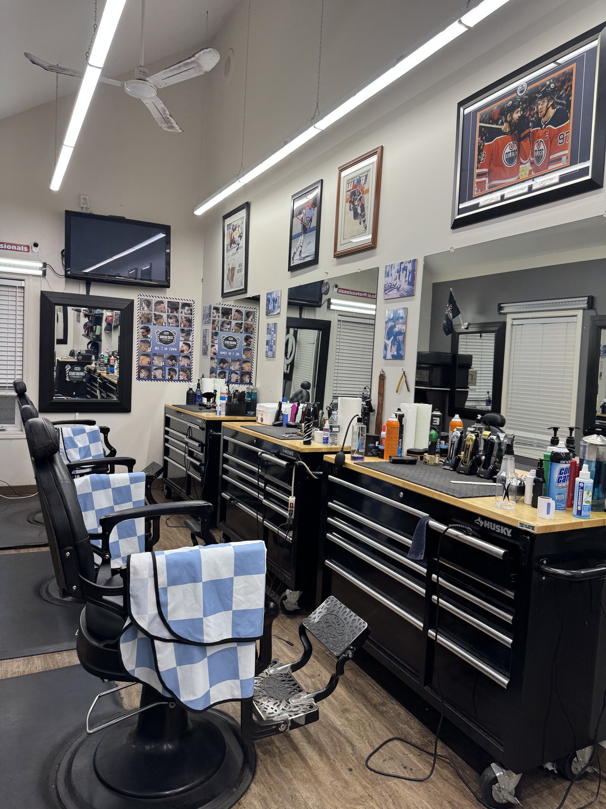 Dawson Creek Barbershop barber chairs