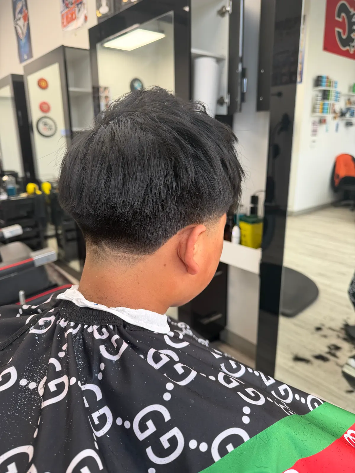 Adult haircut result at Dawson Creek Barbershop