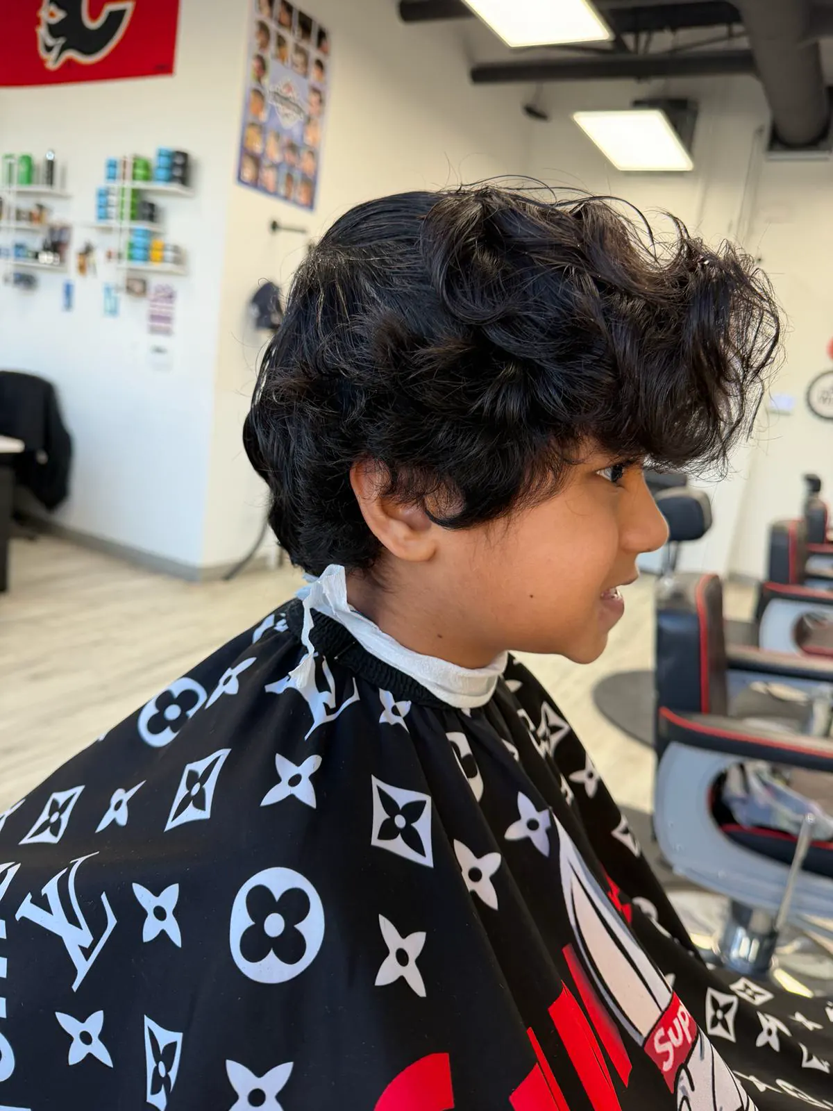 Kids haircut result at Dawson Creek Barbershop